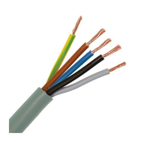 VTMB CABLE LISSE PVC GRIS 5G4MM²