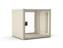 WALL RACK 15U 565X635X733 GLASS DOOR