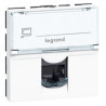 LCS2 UTP5E 2MOD RJ45 BLANC MOSAIC