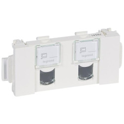 MOSAIC 2XRJ 45 CAT 5E UTP CLIP