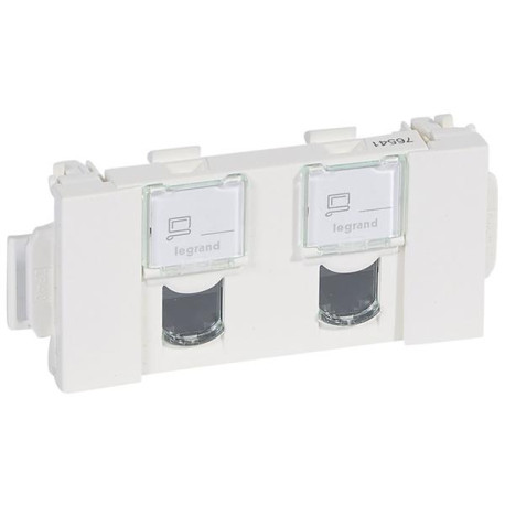 MOSAIC 2XRJ 45 CAT 5E UTP CLIP