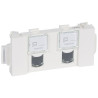 MOSAIC 2XRJ 45 CAT 5E UTP CLIP