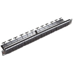 LANMARK PATCH PANEL 24 SNAP-IN BLACK