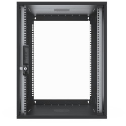 W3 WALL RACK 15U 550x600x714 BLACK
