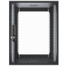 W3 WALL RACK 15U 550x600x714 BLACK