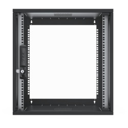 W3 wallrack 12u 550x400x581 black glassd