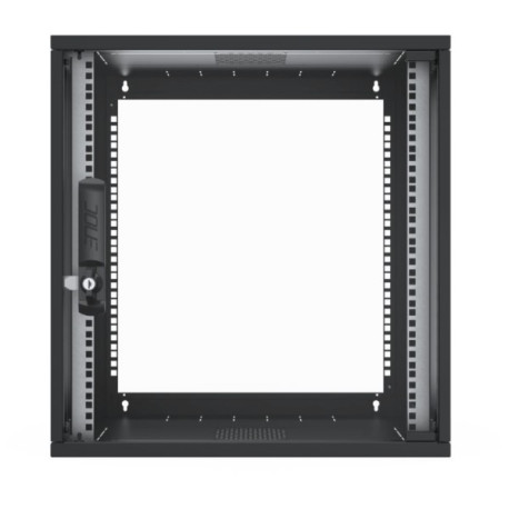 W3 wallrack 12u 550x400x581 black glassd
