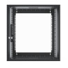 W3 wallrack 12u 550x400x581 black glassd