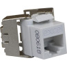 CAT6A LOW PROF UNSCRD K/S JACK T/LESS-WT