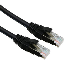 CAT6A 1M FFTP LSOH PATCH CORD BLACK