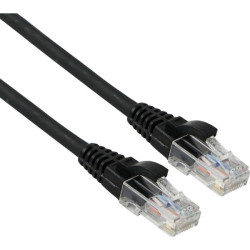 CAT6 U/UTP 5 M BLACK PATCH CORD LSOH