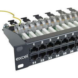 VOICE 50PORT RJ45 PATCH PANEL 1U 3PR