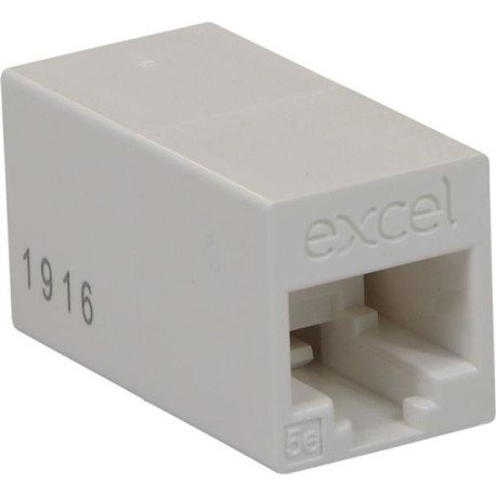 CAT5E RJ45 IN-LINE CONNECTOR WHITE