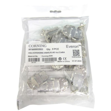 RJ45 K6A STP JACK,(8ST) 3 CABLE ENTRIES