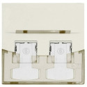 RJ45 STR.FPL.45x45 2XK6/K5E