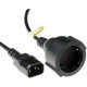 POWERCORD C14-CEE7/7 FEM 0.60M