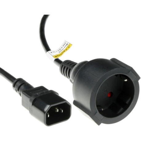 POWERCORD C14-CEE7/7 FEM 0.60M