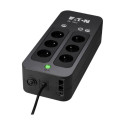 Eaton 3S UPS 550VA/330W : 2 x USB : Sort