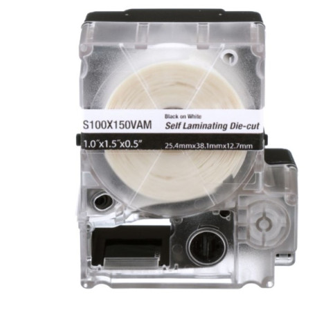 MP Cassette, Self-Laminating Label 1x1,5