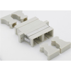 SC DUPLEX ADAPTOR MULTIMODE-IVORY - PK6