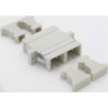 SC DUPLEX ADAPTOR MULTIMODE-IVORY - PK6