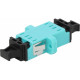 ENBEAM LC DUPLEX ADAPTOR MULTIMODE AQUA