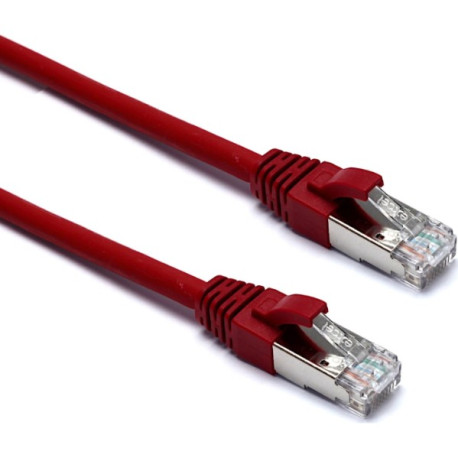 EXCEL CAT6A 2M S/FTP PATCH LEAD RED