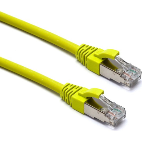EXCEL CAT6A 5M S/FTP PATCH LEAD YELLOW