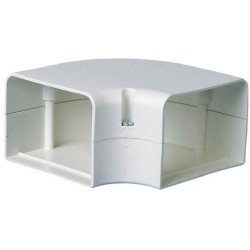 SPEEDIDUCT coude plat 90° 105mm blanc