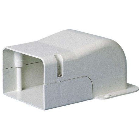 Cache mural avec angle 70mm ivoor