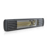 Radiateur infra 2000W Noir 9011 IP65 RF