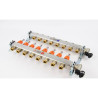 Collecteur prémonté 1'' 8 circuits  inox