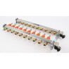 Collecteur prémonté 1'' 10 circuits inox