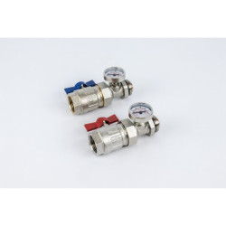 Kit de vannes avec thermomètres 1''