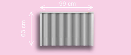 S202 2,0kW 63x99x8 +Récep. 707 intégré