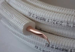 Tuyau de refr. isolé cuivre 3/8 5/8 20m