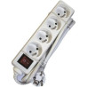 AC Power strip 4x10/16A + 3m cord + swit