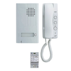 Système de parlophonie, portier argenté