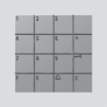 Module clavier à code,1+N,argent-métall.