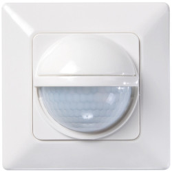Détect. mouvement BLANC mural 200° 1 can