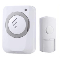 Boutons de sonnerie batterie Blanc + LED