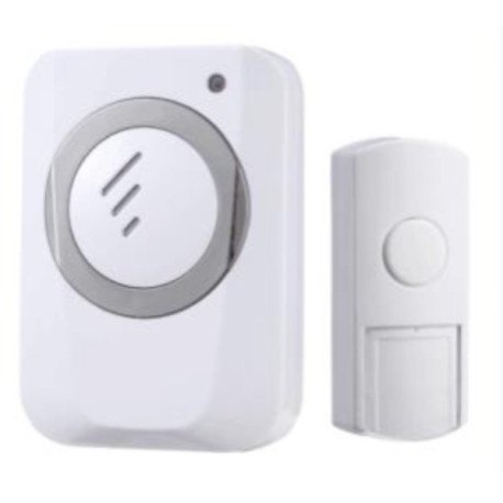 Boutons de sonnerie batterie Blanc + LED