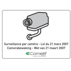 AUTOCOLLANT SURVEILLANCE CAM. 15x10CM
