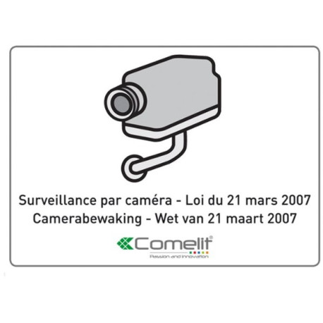 AUTOCOLLANT SURVEILLANCE CAM. 15x10CM