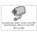 AUTOCOLLANT SURVEILLANCE CAM. 15x10CM