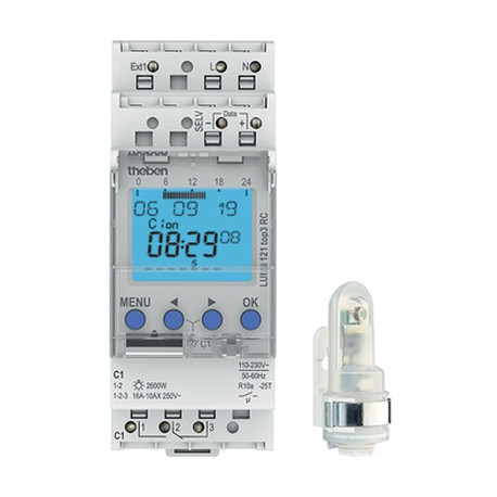 Interrupteur crépusculaire + horloge cel
