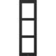 2N® IP Verso - Frame 3 modules - black