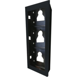 CHASSIS A ENCASTRER 3 MODULES ULTRA NOIR