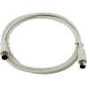 Câble de connexion IEC 1,5m blanc