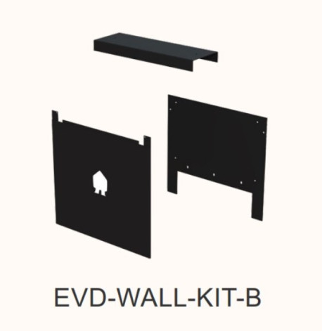EV Dual Wall plate kit Black